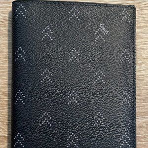 Coach Men’s Leather Arrow Passport Holder Credit Card Case Wallet, Black #70081